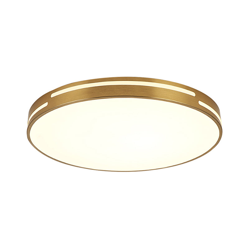 Nordic Style Flush Mount Light Metal Ceiling Light in Gold for Living Room
