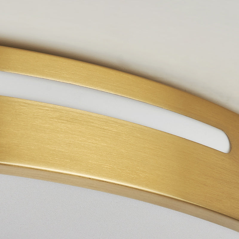 Nordic Style Flush Mount Light Metal Ceiling Light in Gold for Living Room