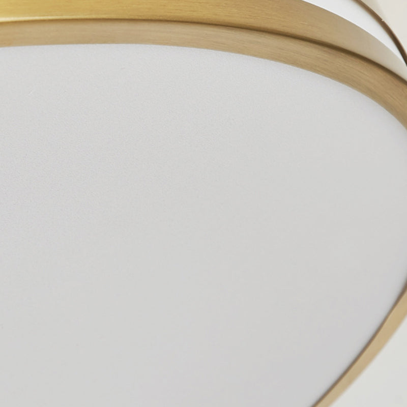 Nordic Style Flush Mount Light Metal Ceiling Light in Gold for Living Room