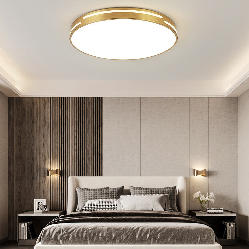 Nordic Style Flush Mount Light Metal Ceiling Light in Gold for Living Room