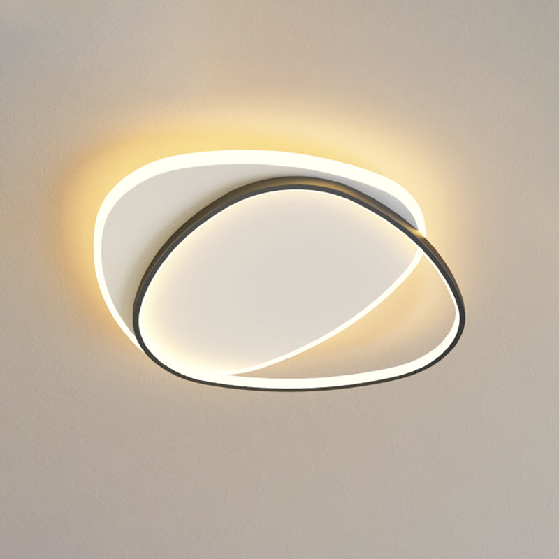 Lampada da soffitto a LED da incasso a soffitto di design dalla linea stile contemporaneo per soggiorno