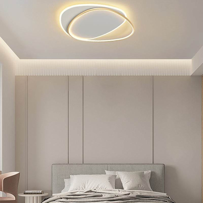 Lampada da soffitto a LED da incasso a soffitto di design dalla linea stile contemporaneo per soggiorno