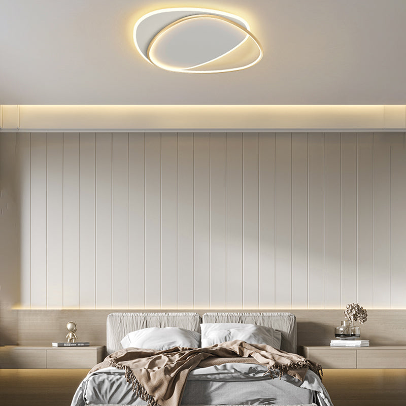 Lampada da soffitto a LED da incasso a soffitto di design dalla linea stile contemporaneo per soggiorno