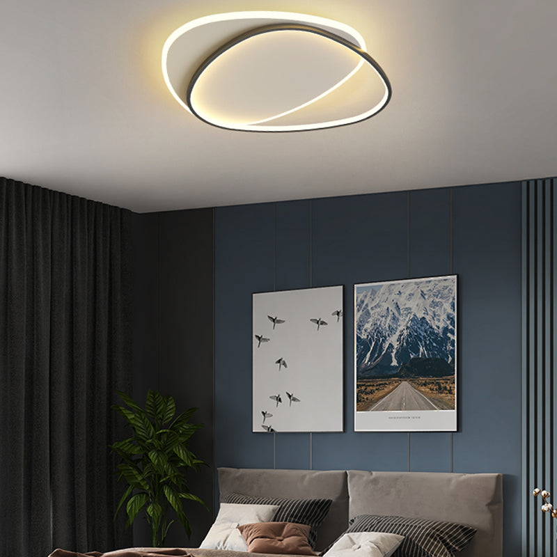 Lampada da soffitto a LED da incasso a soffitto di design dalla linea stile contemporaneo per soggiorno