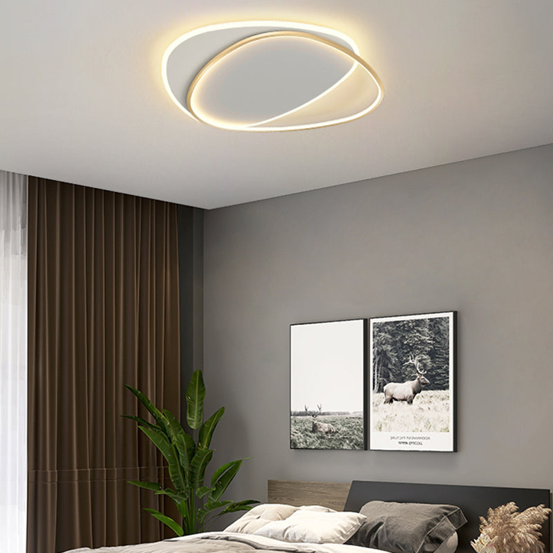 Lampada da soffitto a LED da incasso a soffitto di design dalla linea stile contemporaneo per soggiorno