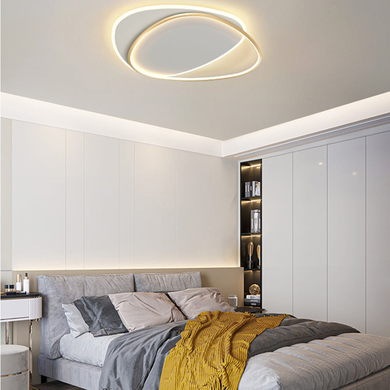 Lampada da soffitto a LED da incasso a soffitto di design dalla linea stile contemporaneo per soggiorno