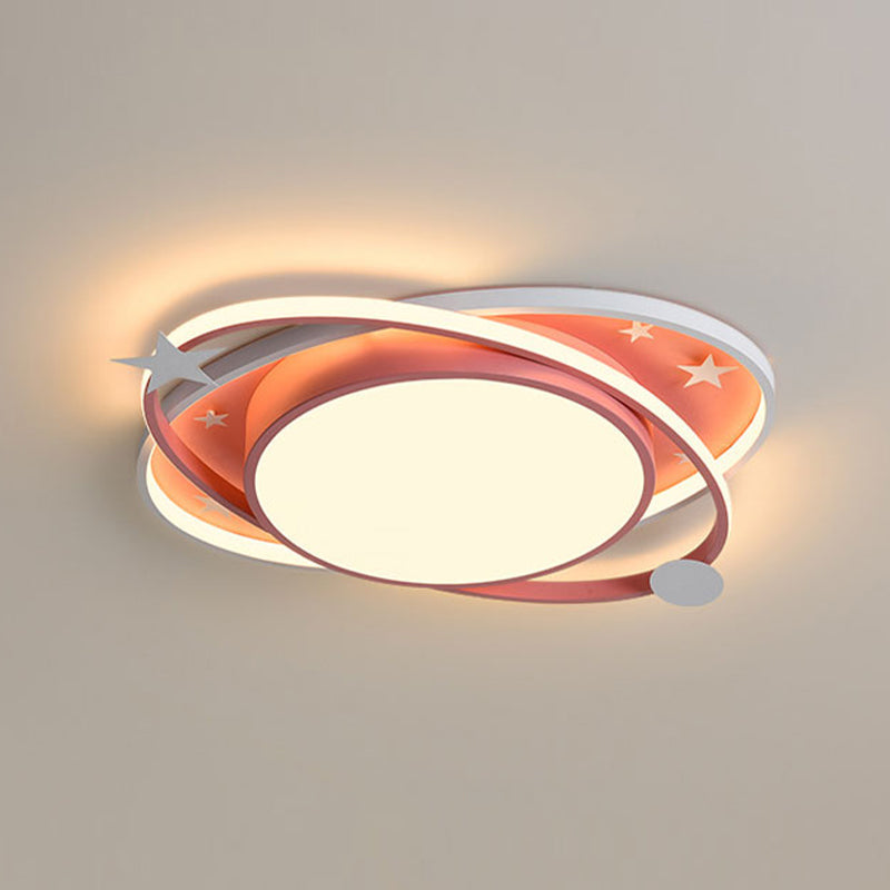 Eigentijdse LED-plafondlamp acryl kap kinderkamer inbouwlamp