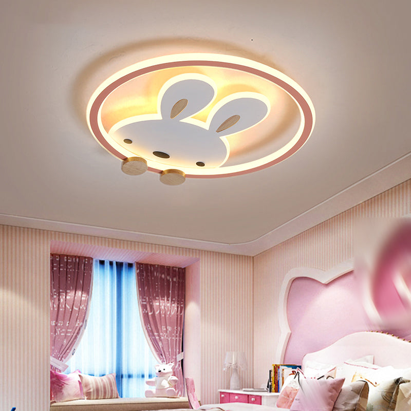 Konijn Moderne LED-plafondlamp Acryl Schaduw Inbouwlamp voor kinderkamer