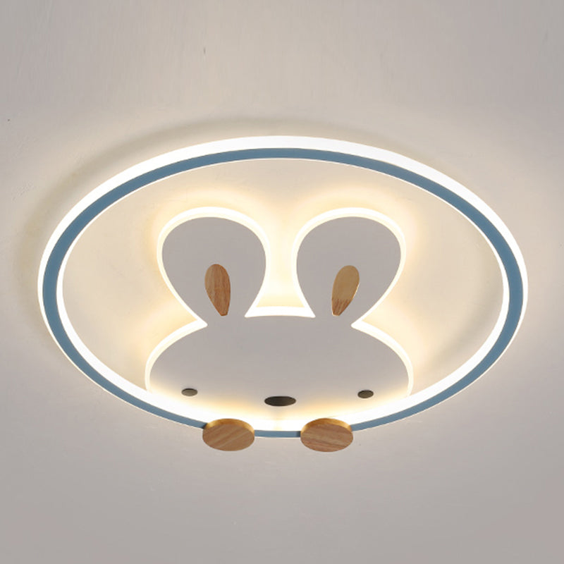 Konijn Moderne LED-plafondlamp Acryl Schaduw Inbouwlamp voor kinderkamer
