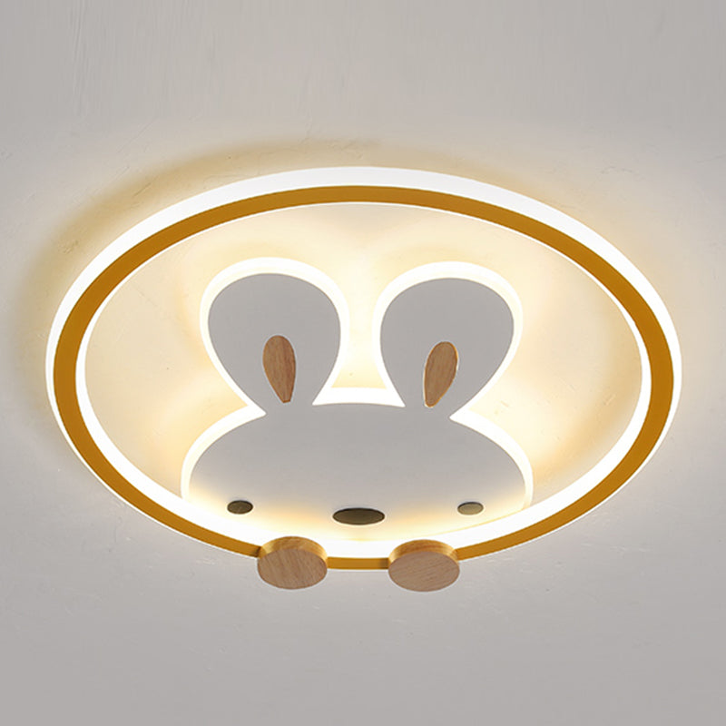 Konijn Moderne LED-plafondlamp Acryl Schaduw Inbouwlamp voor kinderkamer