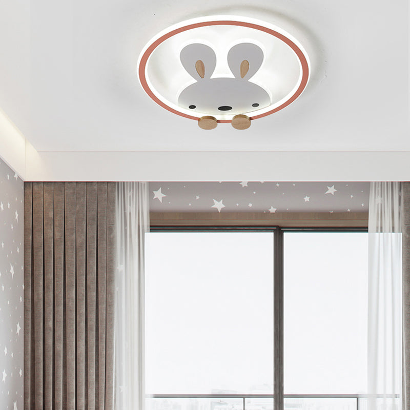 Konijn Moderne LED-plafondlamp Acryl Schaduw Inbouwlamp voor kinderkamer