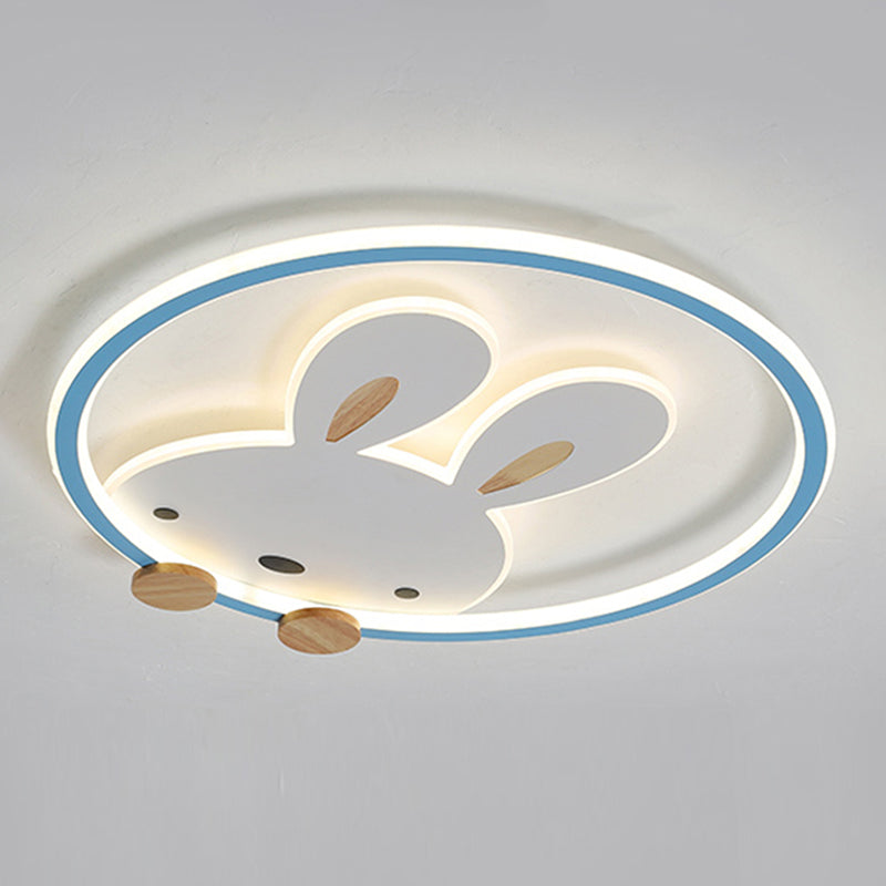 Konijn Moderne LED-plafondlamp Acryl Schaduw Inbouwlamp voor kinderkamer