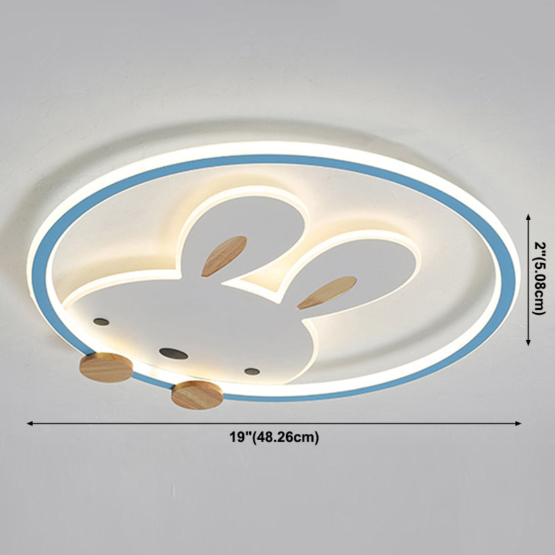 Konijn Moderne LED-plafondlamp Acryl Schaduw Inbouwlamp voor kinderkamer