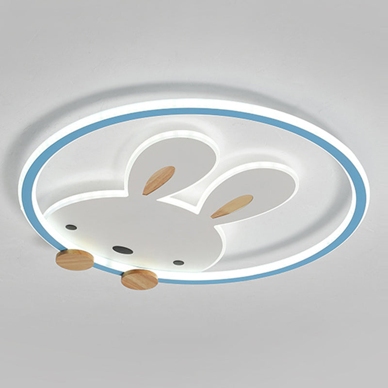 Konijn Moderne LED-plafondlamp Acryl Schaduw Inbouwlamp voor kinderkamer