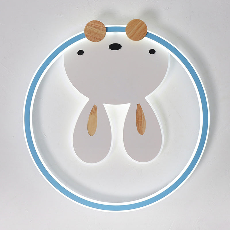 Konijn Moderne LED-plafondlamp Acryl Schaduw Inbouwlamp voor kinderkamer