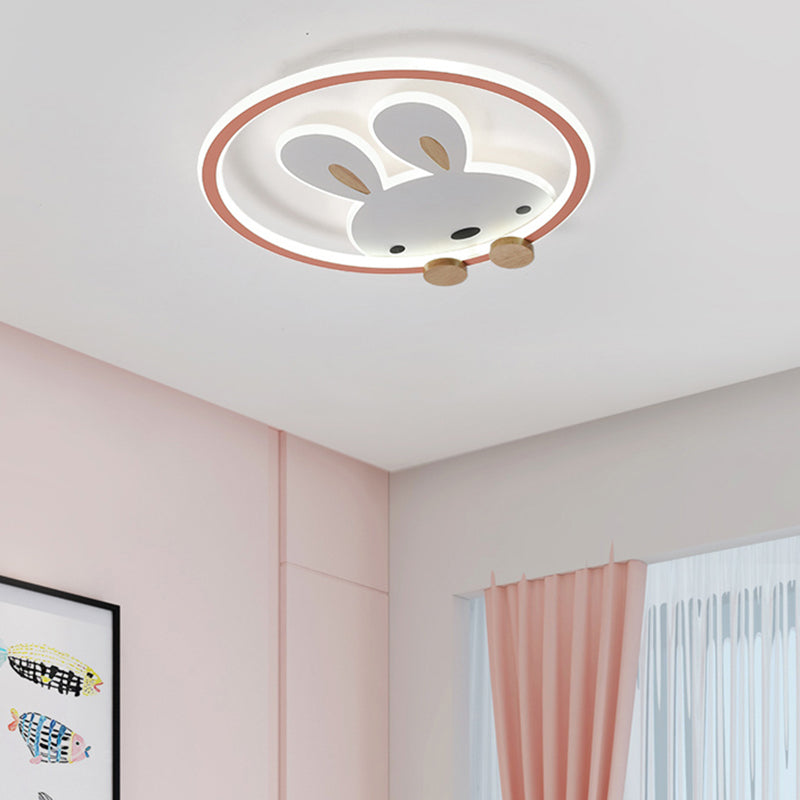 Konijn Moderne LED-plafondlamp Acryl Schaduw Inbouwlamp voor kinderkamer