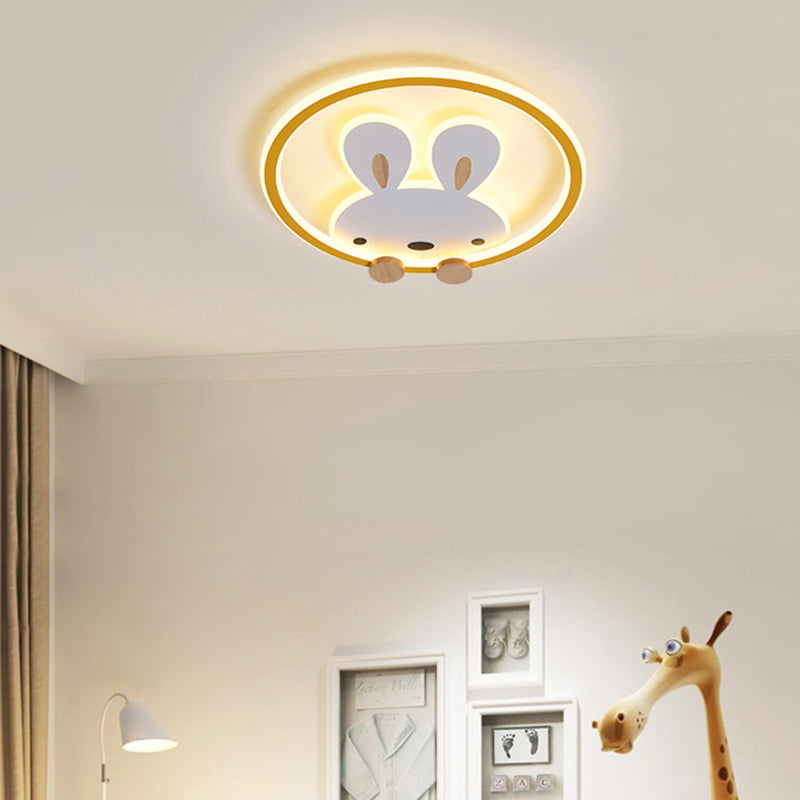 Konijn Moderne LED-plafondlamp Acryl Schaduw Inbouwlamp voor kinderkamer