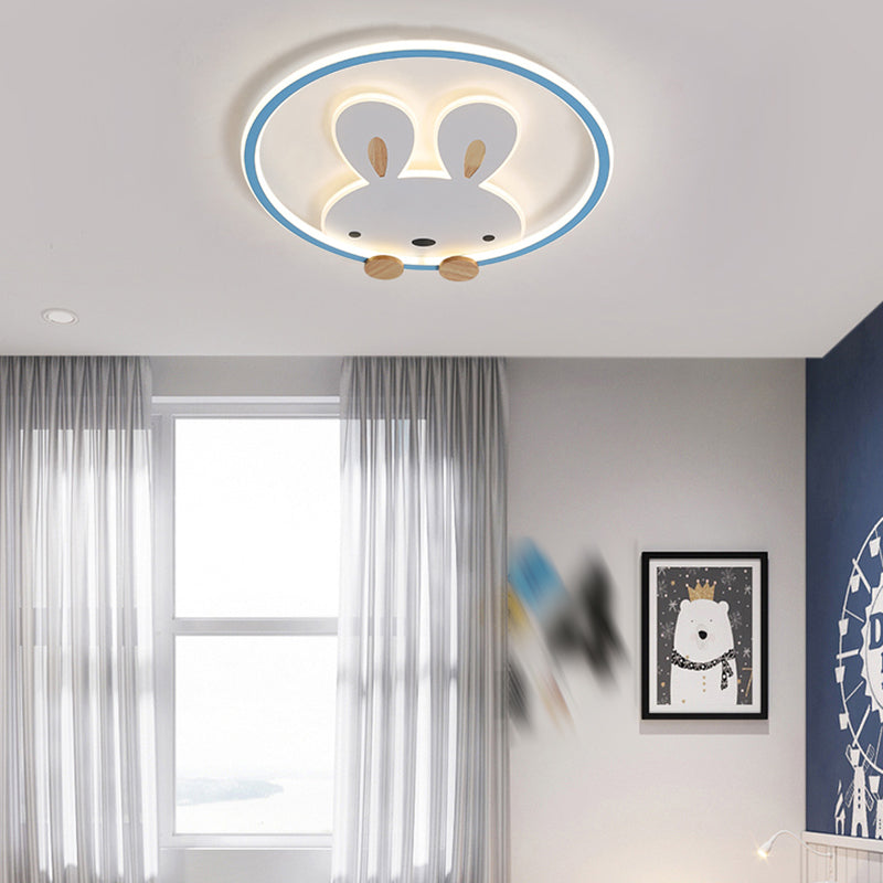 Konijn Moderne LED-plafondlamp Acryl Schaduw Inbouwlamp voor kinderkamer