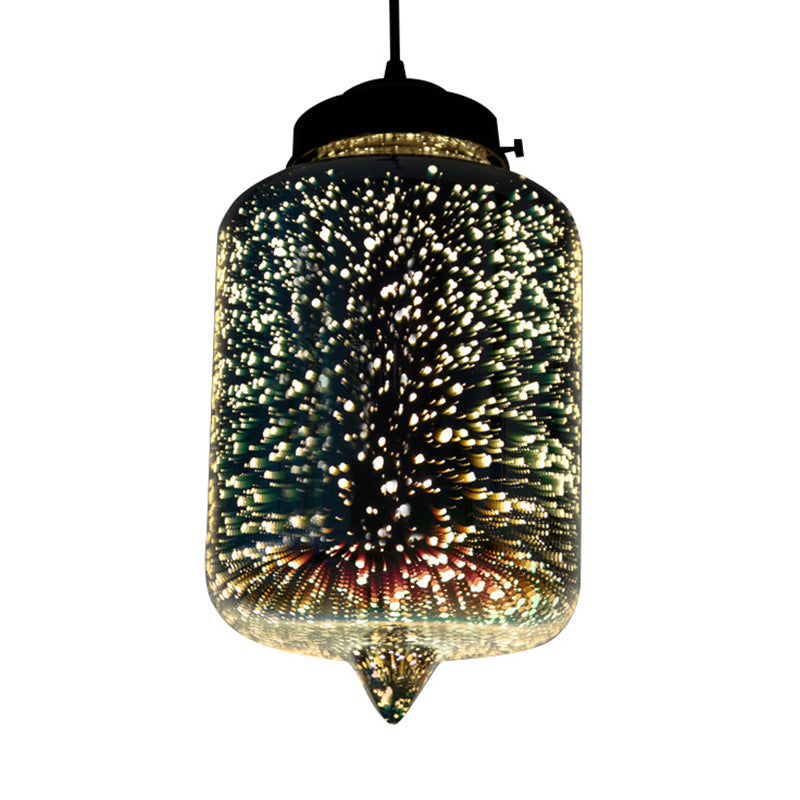 Modernista 1 bulbo de vidrio Kit de luz de vidrio blanco