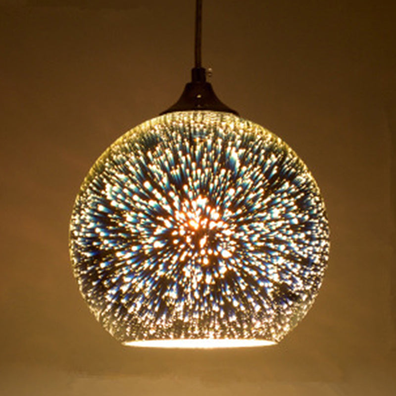 Modernista 1 bulbo de vidrio Kit de luz de vidrio blanco