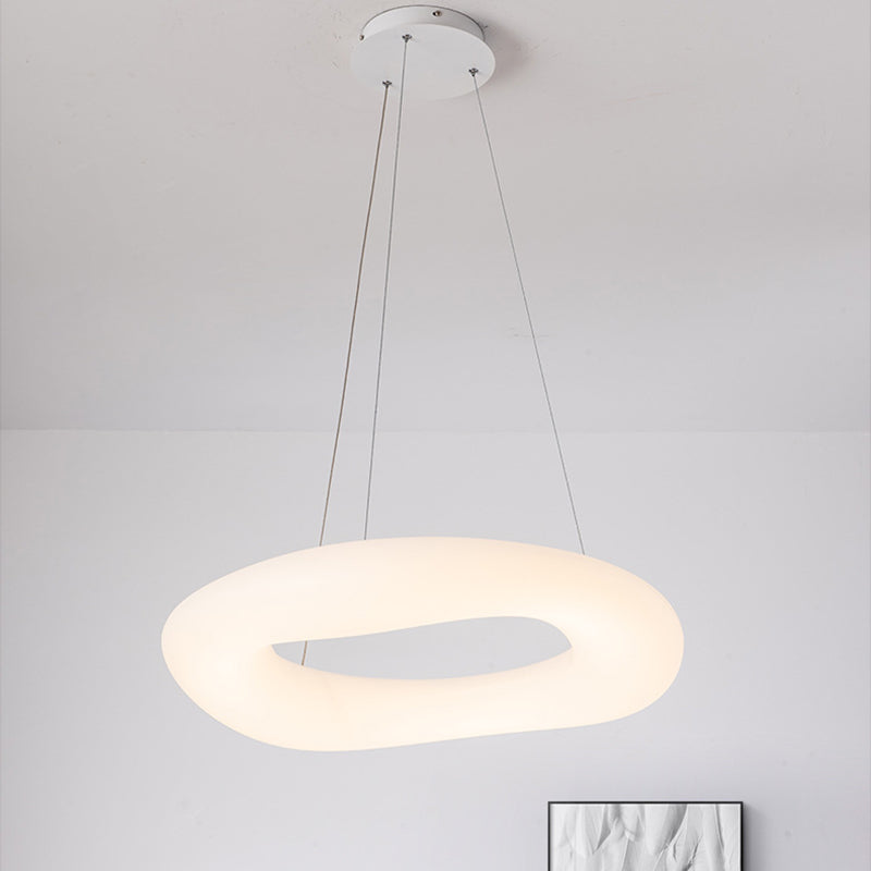 Lámpara colgante de LED de estilo simple moderno dormitorio de la sala de estar colgante