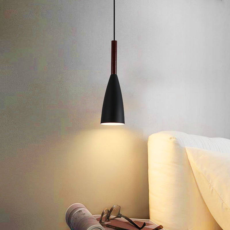 LED Metal Pendant lampe chambre à coucher moderne de style saccagé à style simple moderne