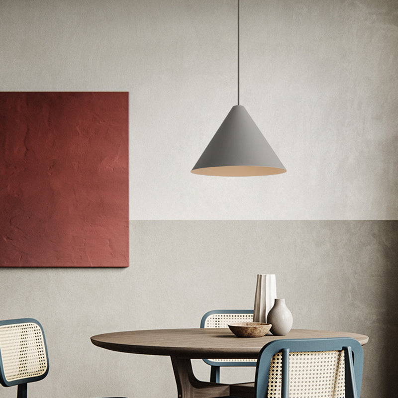 LED CONICA COMENTIVA Luz moderno de estilo simple de estilo colgante de dormitorio