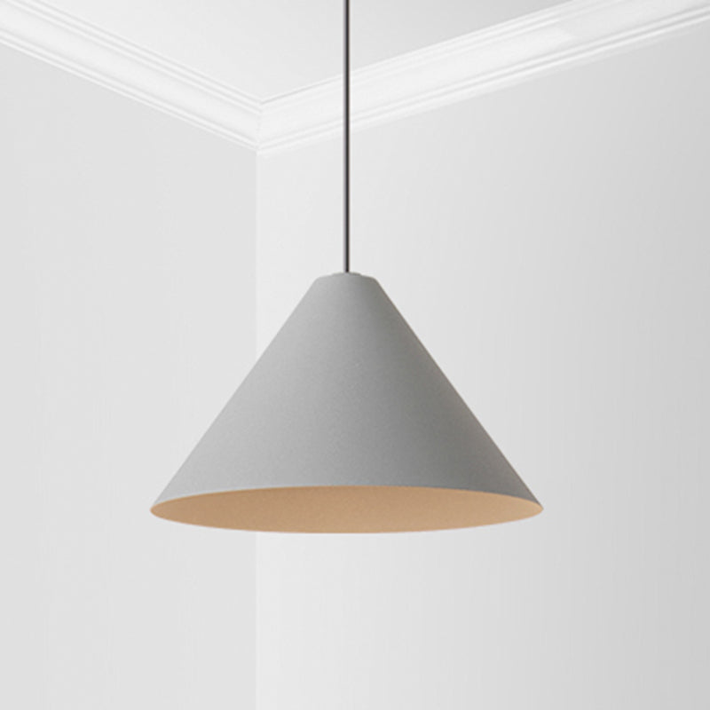 LED CONICA COMENTIVA Luz moderno de estilo simple de estilo colgante de dormitorio