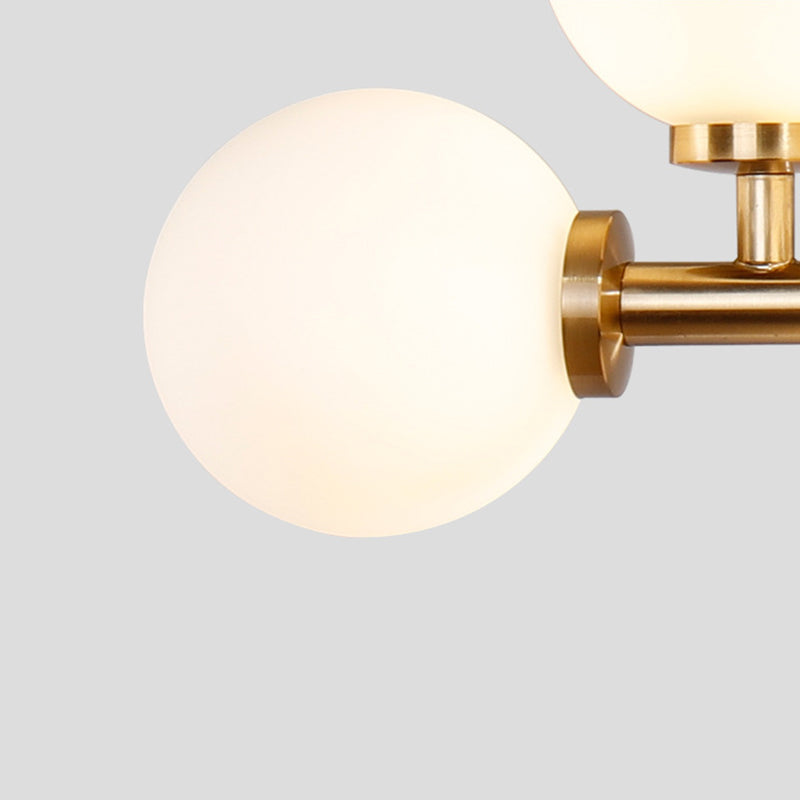 Contemporary Simple Island Light 16-Bulbs Globe Shade Pendant Lights for Dining Room