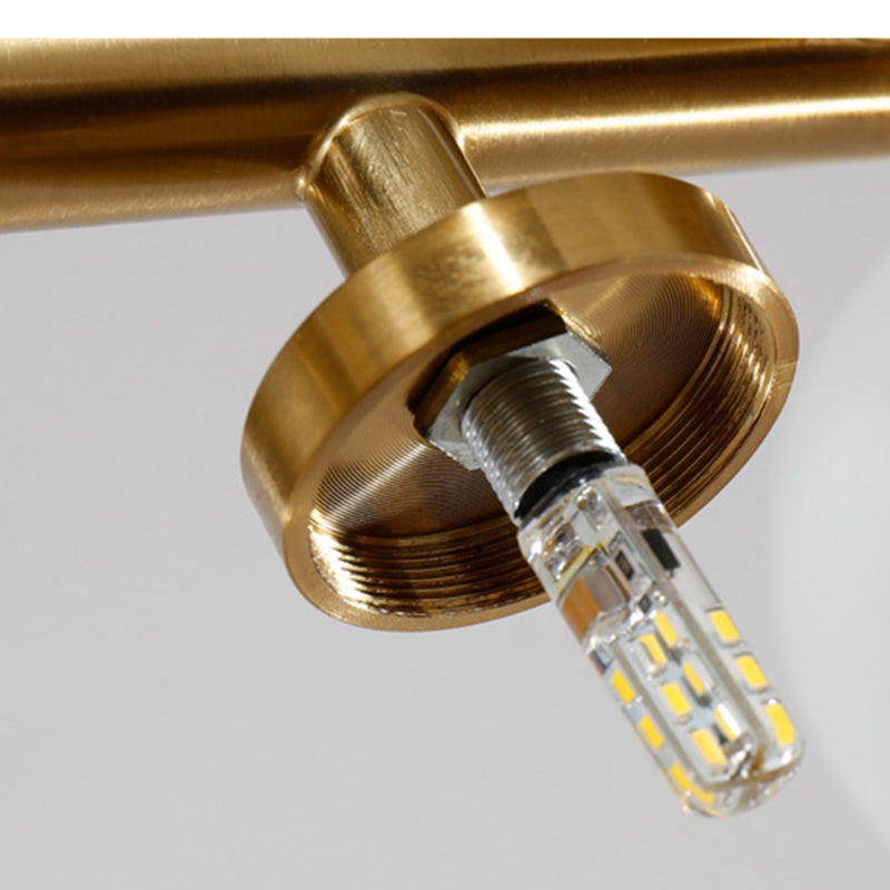 Contemporary Simple Island Light 16-Bulbs Globe Shade Pendant Lights for Dining Room