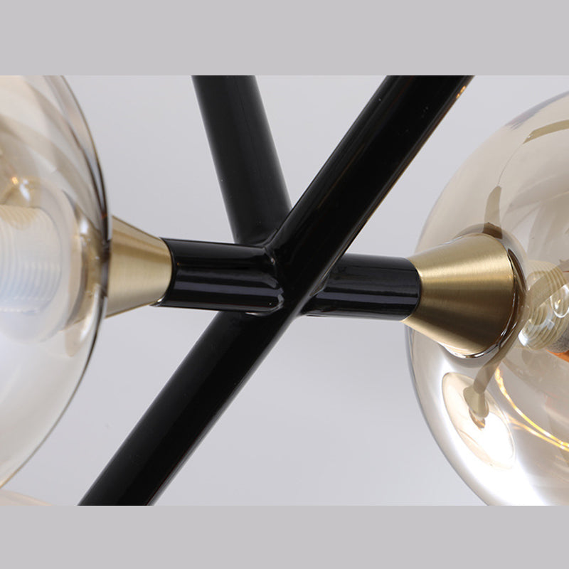 Contemporary Glass Island Light Globe Shade Dining Room Lighting Fixture