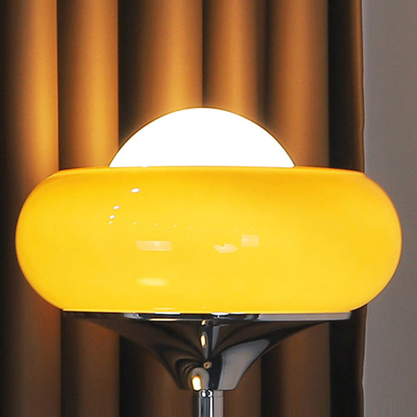 Lampade da comodino Egg Luci da comodino moderne a 1 luce con paralume in vetro per camera da letto
