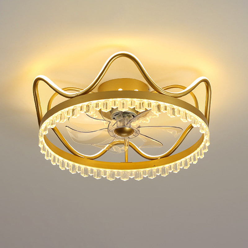 Kronendedecke Leuchte Leuchte stilvolle moderne Acrylschlafzimmer -LED -LED -Halbflush Mount Lampe