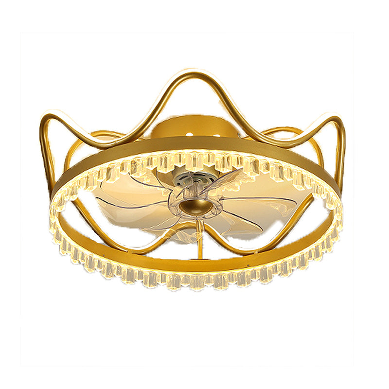 Kronendedecke Leuchte Leuchte stilvolle moderne Acrylschlafzimmer -LED -LED -Halbflush Mount Lampe