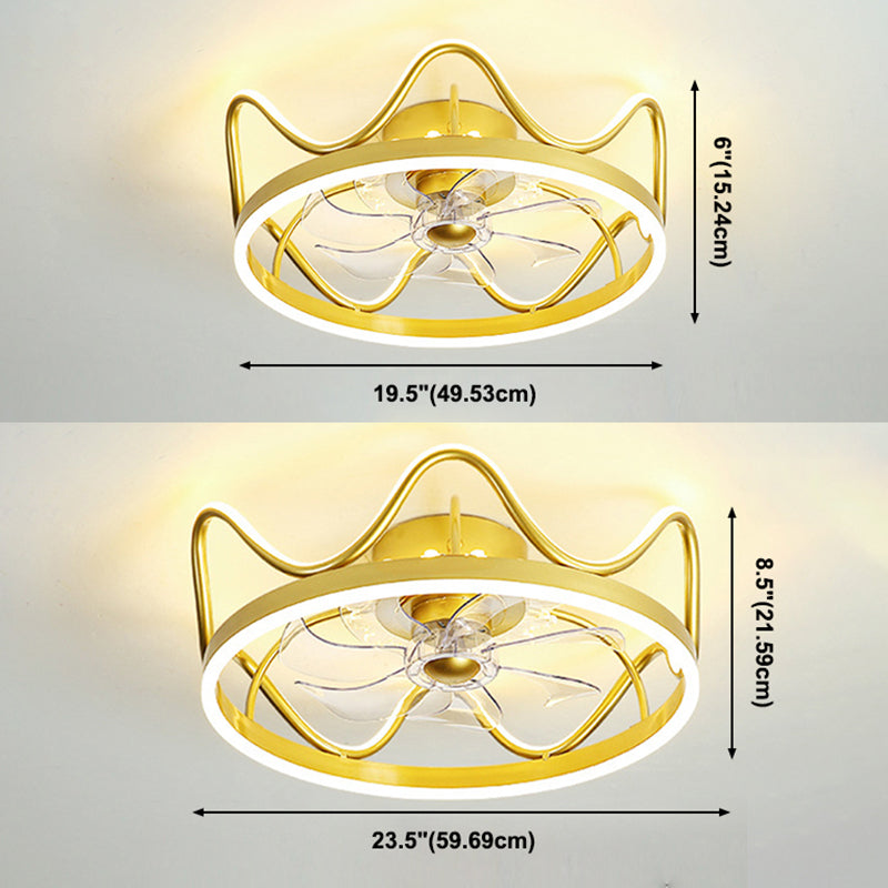Kronendedecke Leuchte Leuchte stilvolle moderne Acrylschlafzimmer -LED -LED -Halbflush Mount Lampe
