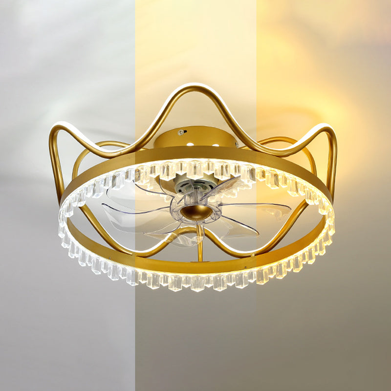 Kronendedecke Leuchte Leuchte stilvolle moderne Acrylschlafzimmer -LED -LED -Halbflush Mount Lampe