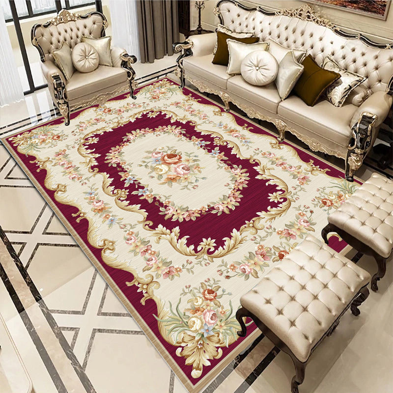 Modern European Carpet Gorgeous Home Decor Carpet Polyester Area Rug with Non-Slip Backing