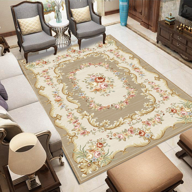 Modern European Carpet Gorgeous Home Decor Carpet Polyester Area Rug with Non-Slip Backing
