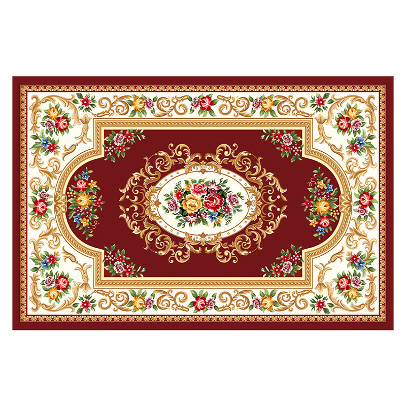 Modern European Carpet Gorgeous Home Decor Carpet Polyester Area Rug with Non-Slip Backing