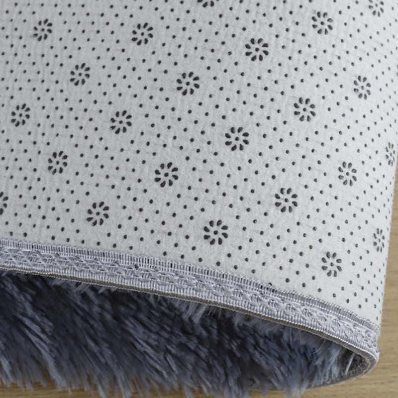 Simplicité salon Carpet Couleur Couleur de tapis Polyester Shag Tapis avec un support sans glissement