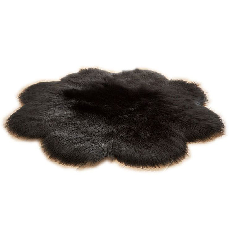 Modern Solid Color Carpet Polyester Carpet Non-Slip Backing Area Shag Rug for Living Room
