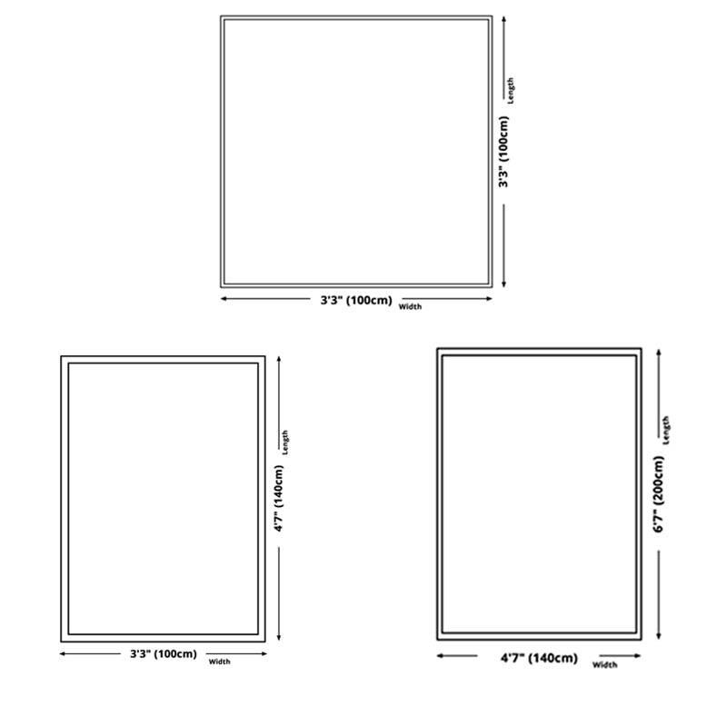 Black Modern Rug Polyester Color Lump Rug Non-Slip Backing Rug for Drawing Room