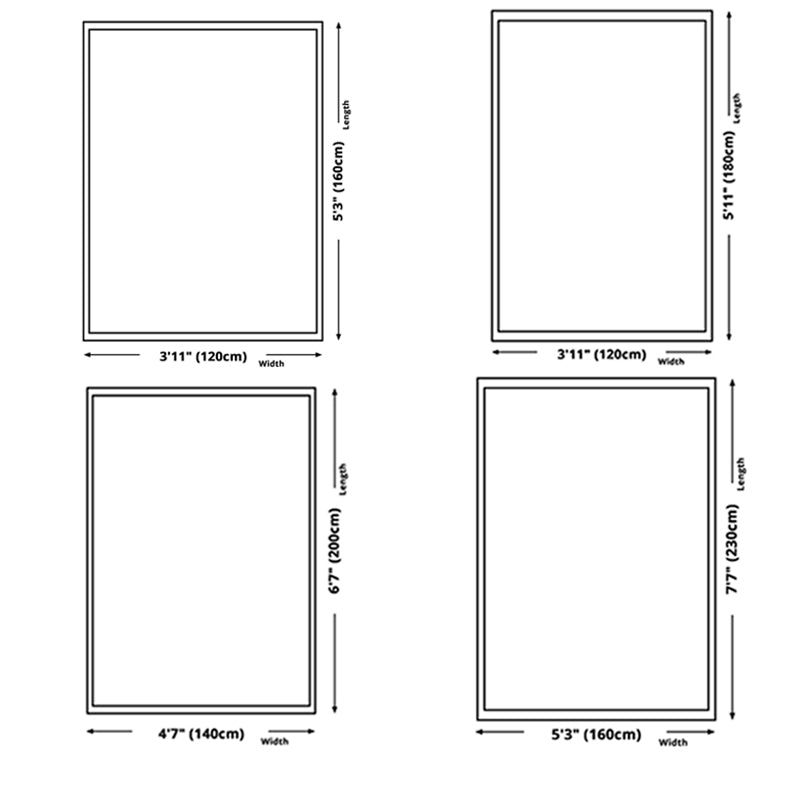 Grey Modern Area Rug Abstract Pattern Polyester Area Carpet Easy Care Rug for Home Decor