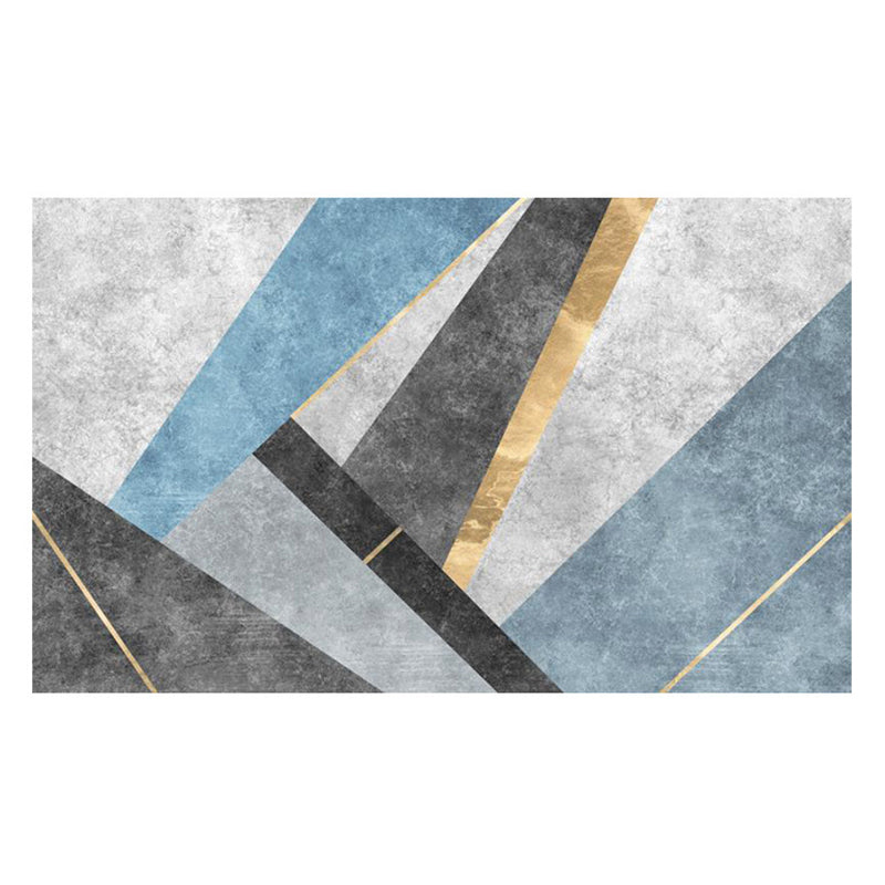 Gold Modern Rug Polyester Graphic Rug Washable Indoor Rug for Home Decor
