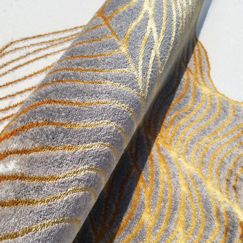 Fancy Modern Area Carpet Abstract Pattern Polyester Area Rug Stain Resistant Rug for Hime Decor