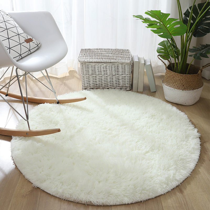 Tapis décontracté rose clair mélangeant des couleurs unies, lavable, pour la décoration de la maison