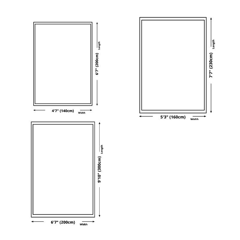 Modern Abstract Art Carpet Polyester Area Rug Non-Slip Backing Indoor Carpet for Living Room