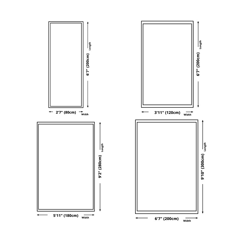 Grey Modern Rug Blended Graphic Rug Non-Slip Backing Rug for Home Decor