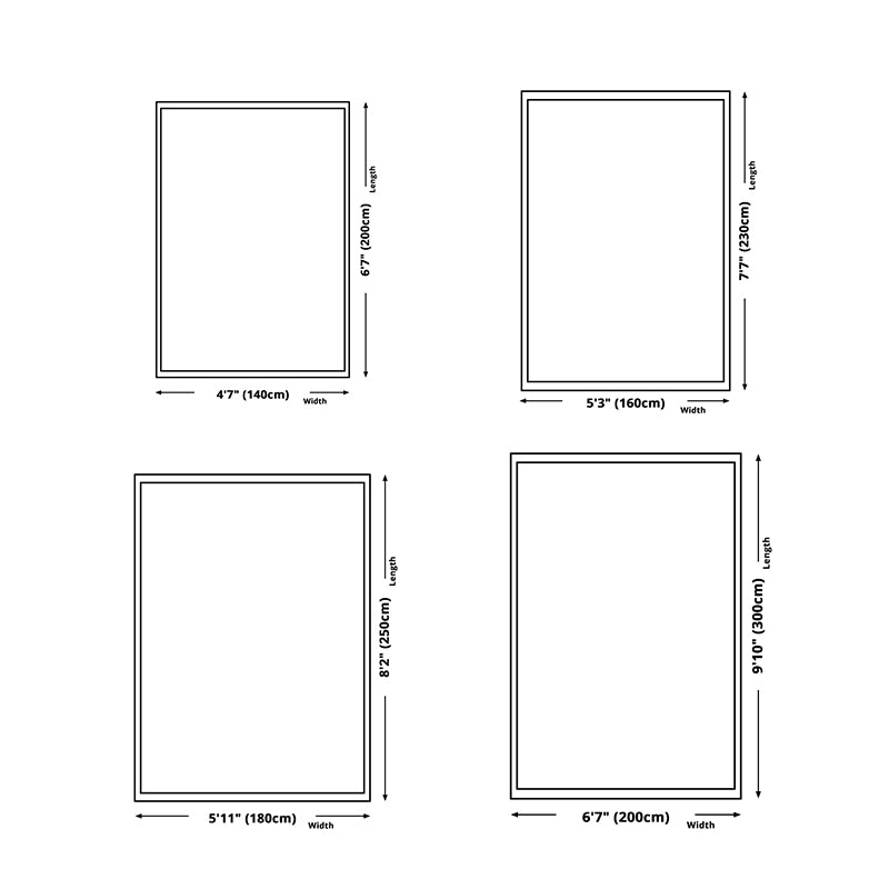 Contemporary Polyester Rug Abstract Pattern Rug Stain Resistant Area Carpet for Living Room