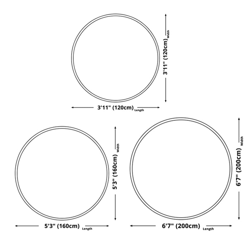 Light Green Simplicity Rug Polyester Circle Rug Washable Rug for Home Decor